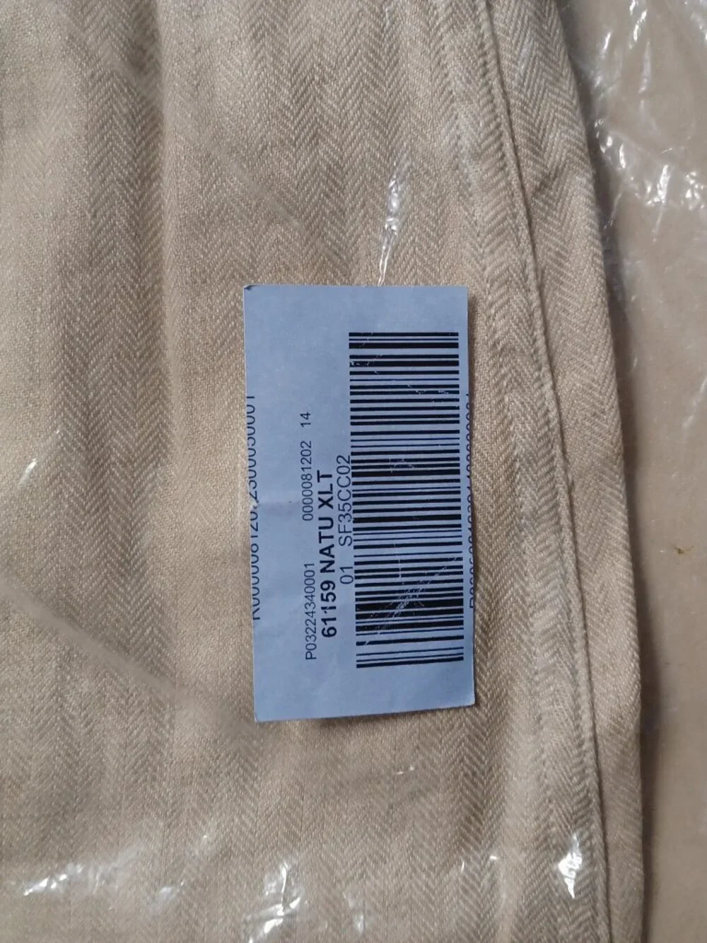 Castagne Linen Pants Men's XLT Natural Drawstring Elastic Waist Casual Relaxed